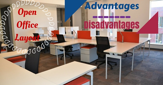 Advantages AND DISADVANTAGES of landscape office layout to an organization